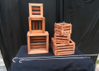 Supplies: Redwood Slatted Baskets